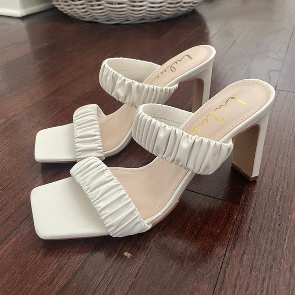 Lulus Shoes - Cloyaa Off White High Heel Sandals